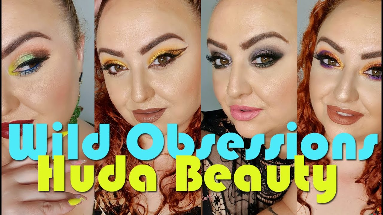 WILD OBSESSIONS (Huda Beauty) || Review + Swatches + 4 looks