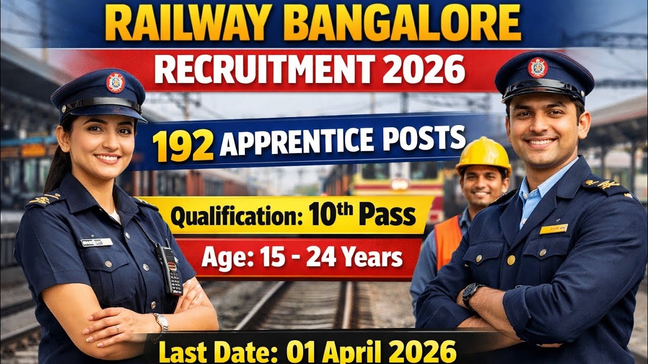 Rail Wheel Factory Apprentice Recruitment 2026 | 192 Posts | 10th + ITI | Offline Form Last Date 