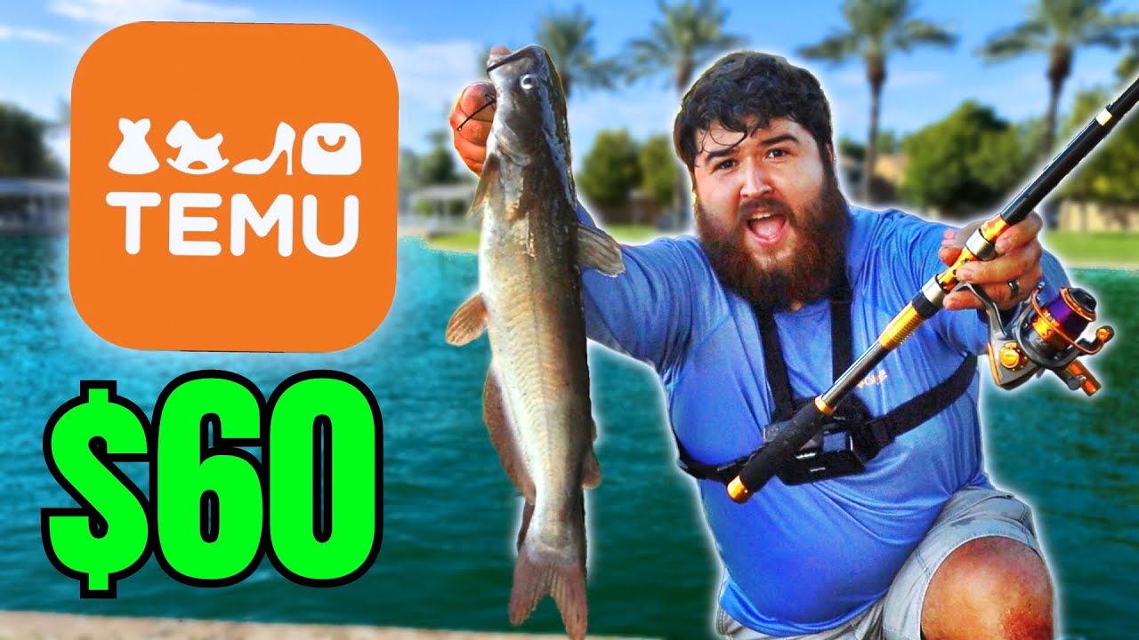 Вызов на ловлю сома TEMU за 60 долларов! (Удилище, катушка, снасти)