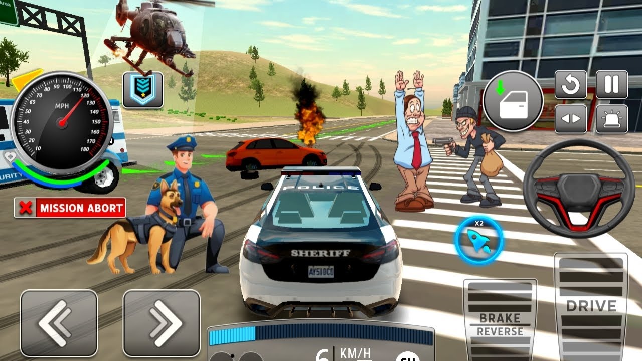 Real Cop Cars Driving Simulator | Android Gameplay Police Car Chase Simulator 2026 | Extreme Driving