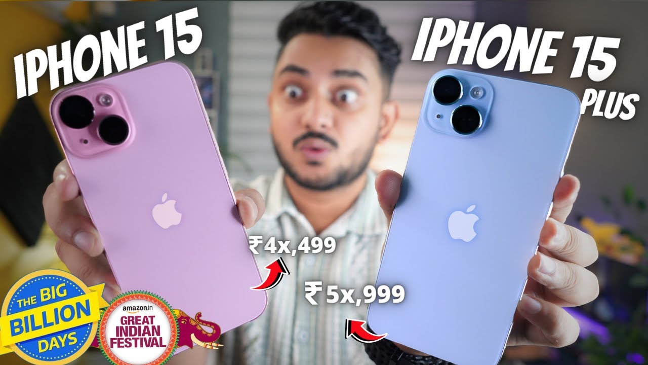 iPhone 15 vs iPhone 15 Plus in 2024 - Camera, Battery Life & Performance | BBD sale & Amazon Sale 🔥🔥