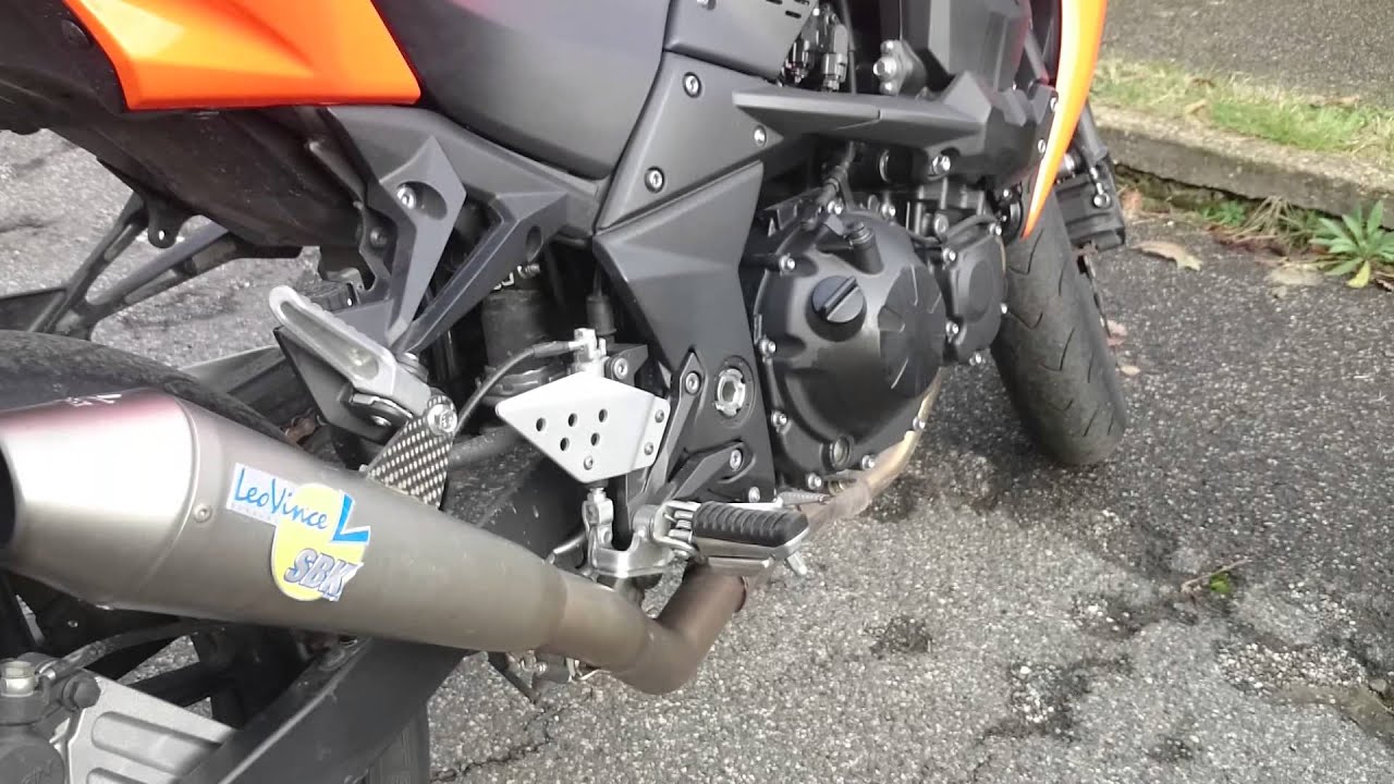 Kawasaki Z750 2008 leovince gp style sound