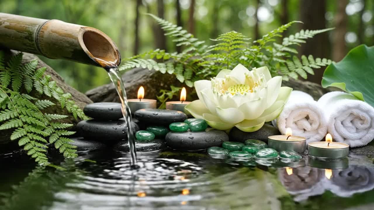 Relaxing Music & Water Sounds for Meditation 🌿 Piano Music with Nature Sounds, Spa, Relax