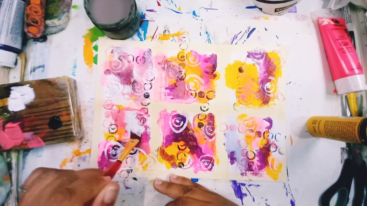 Abstract Grid to Mini Cards