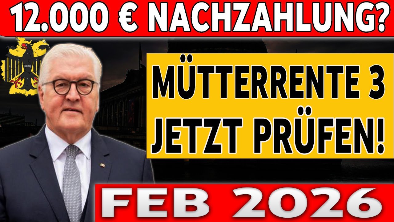 📢 Große Renten-Änderung 2026: Mütterrente 3 bringt bis zu 12.000 € Nachzahlung