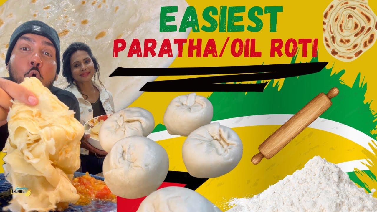 EASIEST PARATHA / OIL ROTI / CLAP HAND ROTI RECIPE EVER! GUYANESE STYLE
