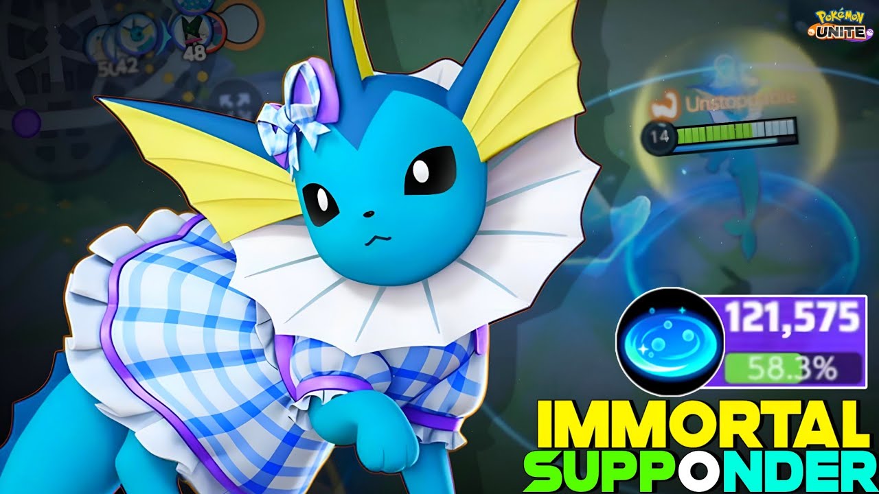 IMMORTAL VAPOREON SHOULDN'T BE A DEFENDER 😨 | POKEMON UNITE