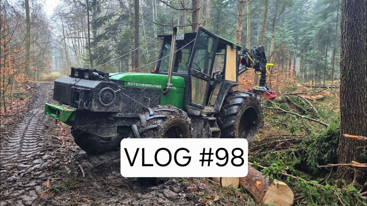 VLOG #98 Langholz rücken mit Kotschenreuther K 105 