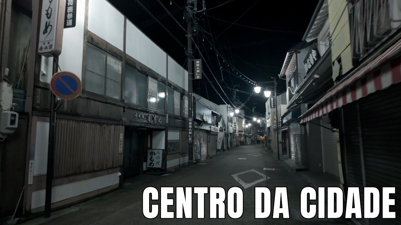CENTRO DE UM CIDADE PEQUENA NO JAP&Atilde;O 🇯🇵