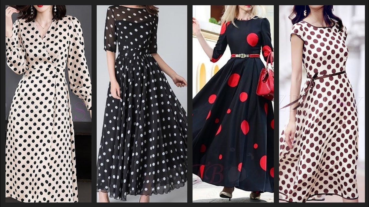 outstanding Polka dot dresses collection for women and girls