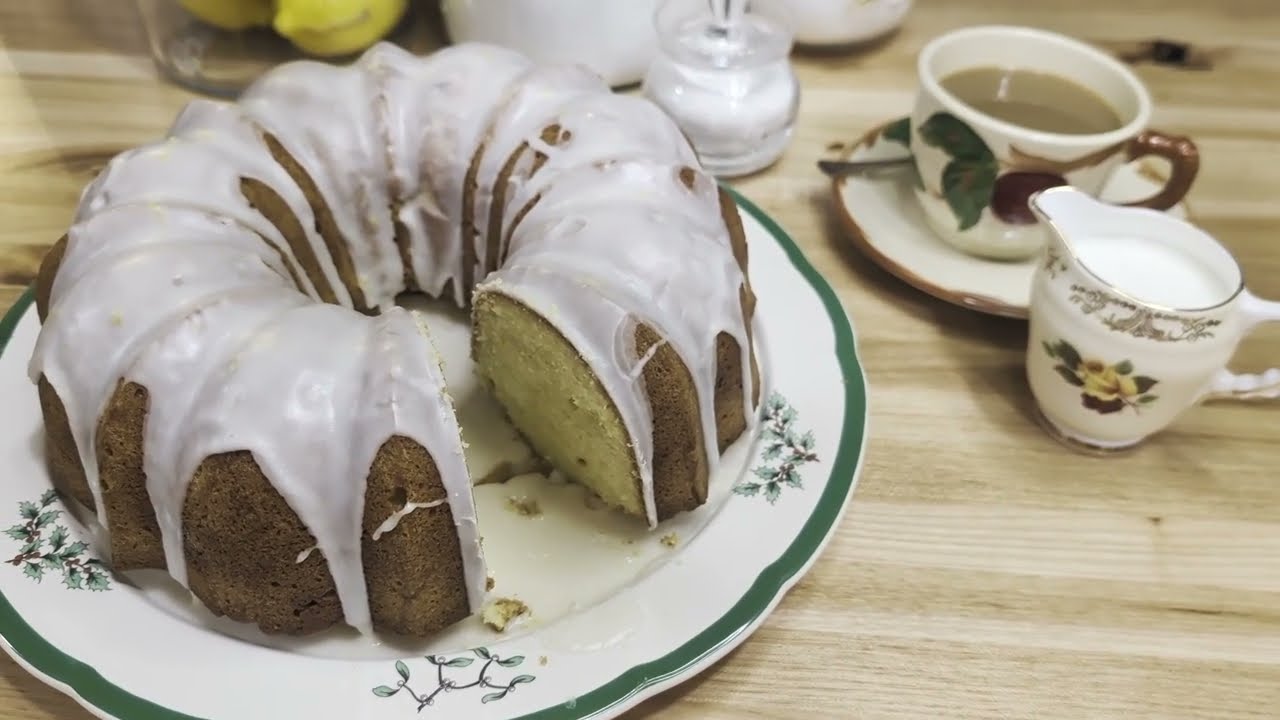 Lemon Pound Cake w Lemon Glaze! Baking from scratch at its best! Perfect for birthday, celebrations!