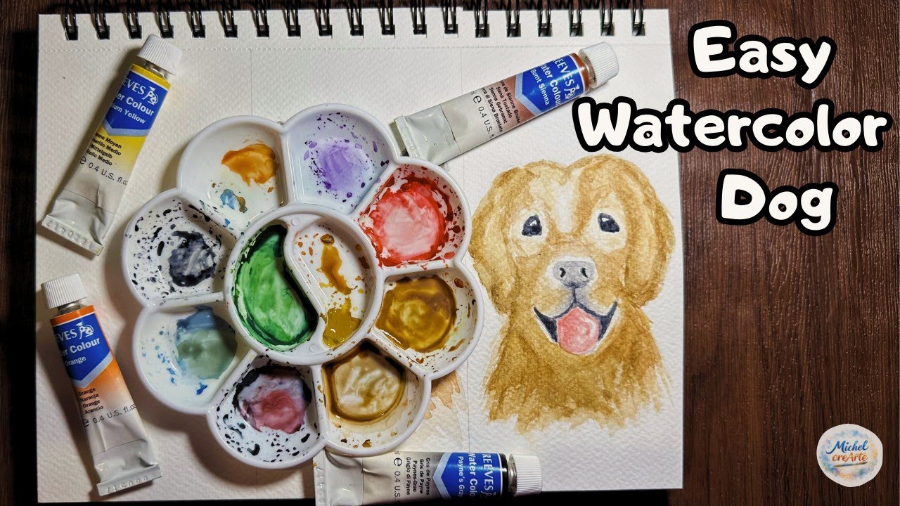 Drawing DOG with Watercolor | Dibujando PERRO con acuarela