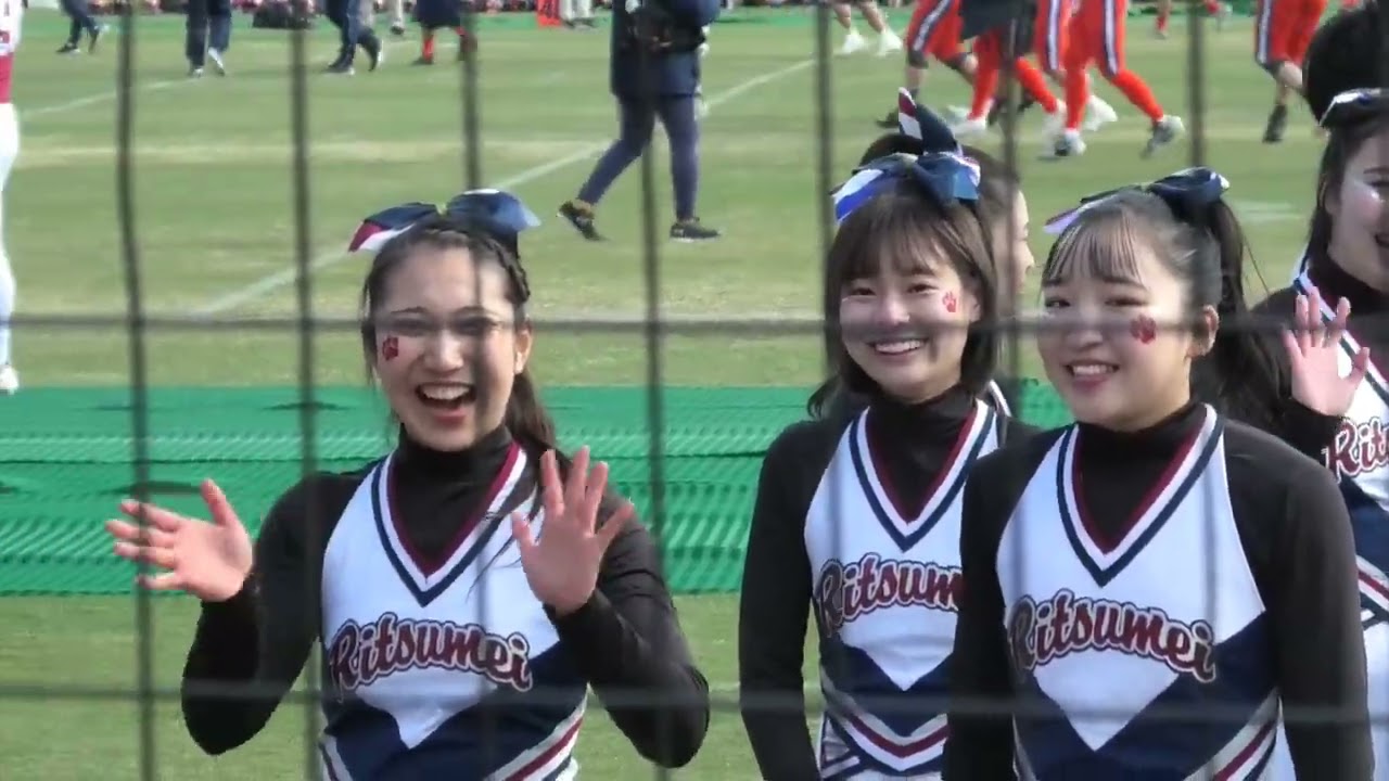【立命館応援席❶】チア・吹奏・選手いろいろ🏈甲子園ボウル🏈2024【立命館大学応援団】対法政大　【吹奏楽部は👑＜金賞＞第72回全日本吹奏楽コンクール 大学の部おめでとうございます！】