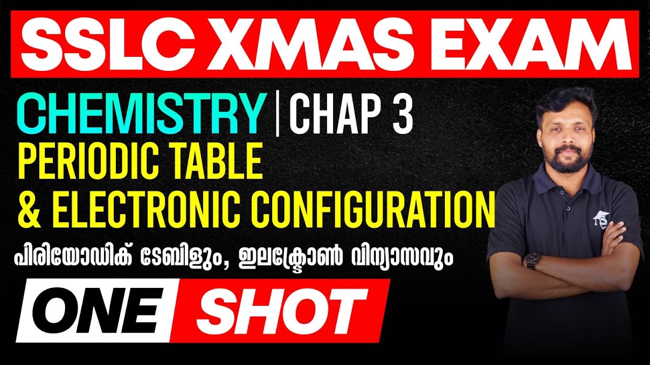 SSLC Chemistry One shot Chapter 3 | PERIODIC TABLE AND ELECTRONIC CONFIGURATION  Eduport SSLC