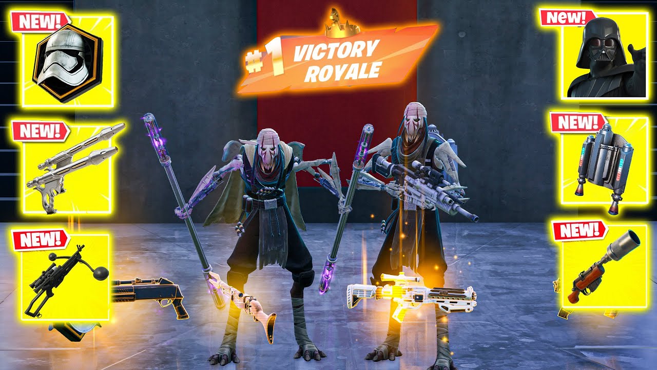 WARLORD GRIEVOUS DUO vs DARTH VADER'S MYTHIC & NEW 3 MEDALLIONS ( NEW! FORTNITE Chapter 6 )