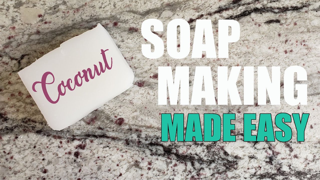 Изготовление твердого мыла &mdash; рецепт на 100% кокосовом масле &mdash; пошаговое описание каждого этапа.