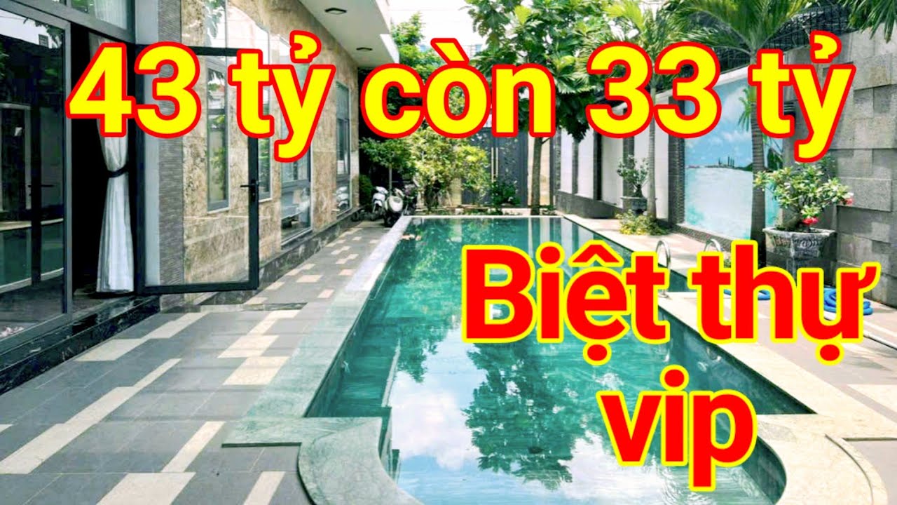 Bán biệt thự 951m2 có hồ bơi sân vườn rộng đẹp giảm 10 tỷ còn 33 tỷ vẫn còn thương lượng