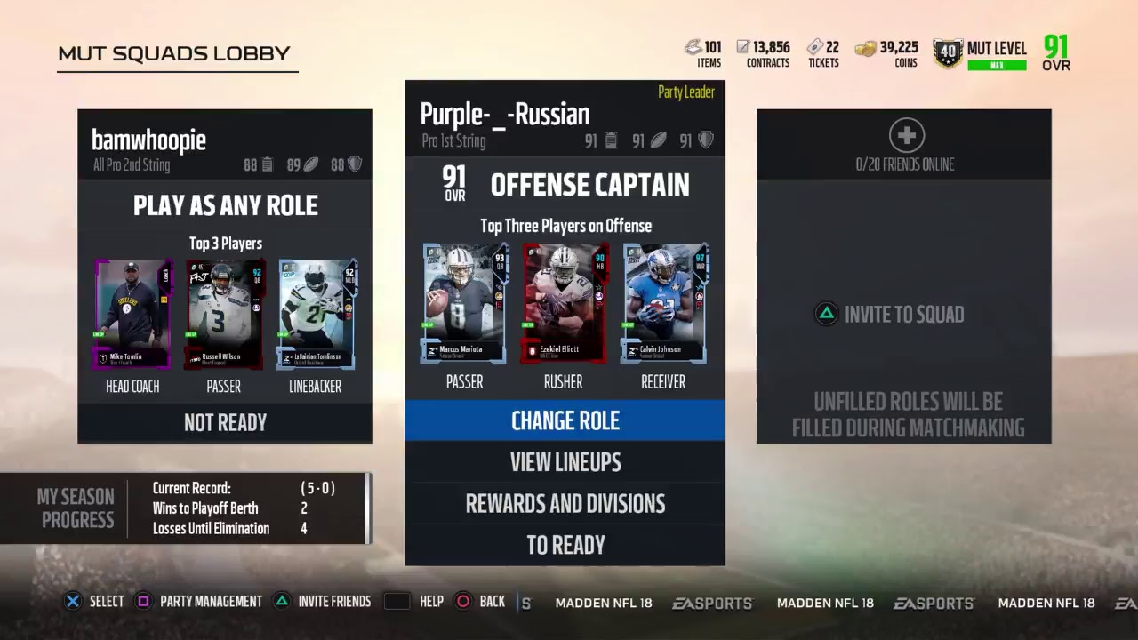 Mut squads UNDEFEATED SEASON