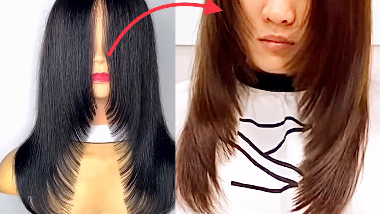Tutoriel ♥️😊dégradé autour du visage / design frontal ✂️à faire soi-même