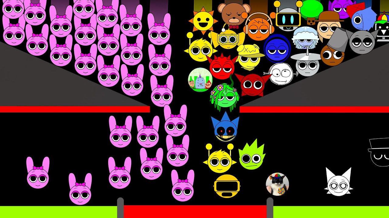 Sprunki Pinki vs Sprunki Classic Team Marble Race Tournament In Algodoo — Who Will Win?