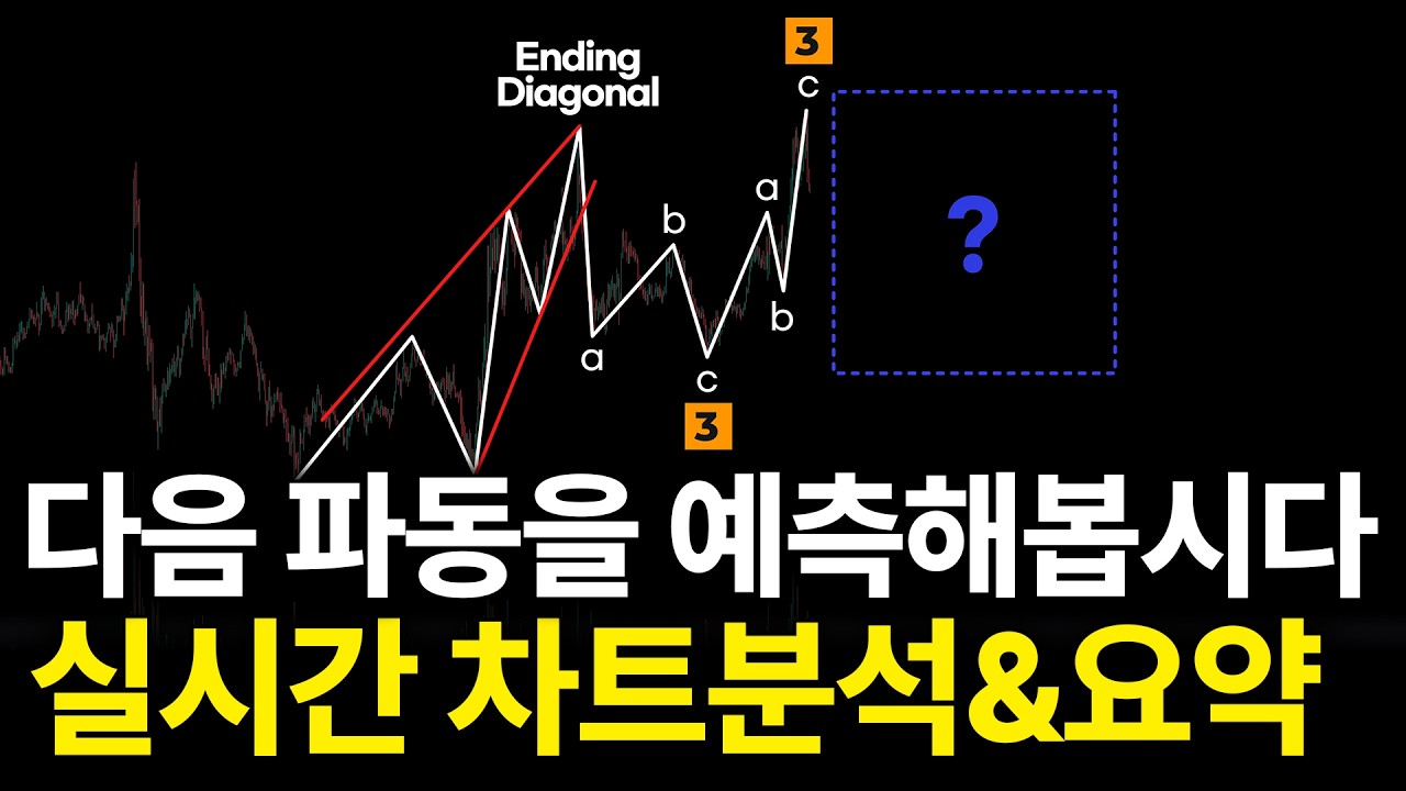 비트코인 다음 파동을 예측해봅시다 | 실시간 차트분석&요약