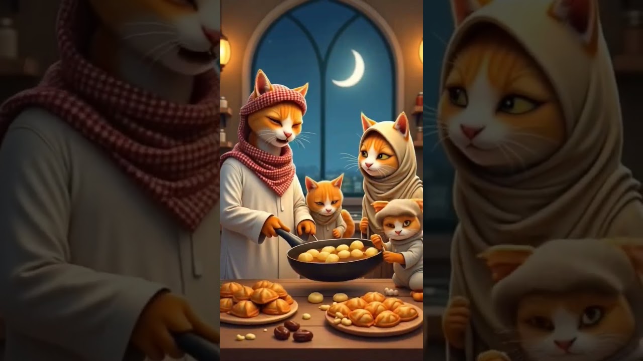 "Eid ul Fitr in cat's perspective, Wouldn't it be adorable 😻" 