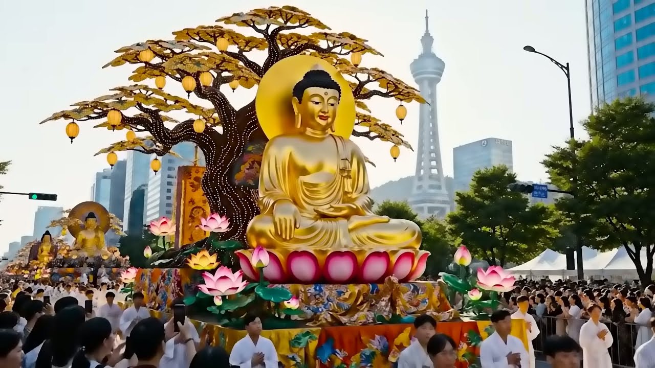 Toàn Cảnh Nghi Lễ Rước Phật Linh Thiêng Tại sông New York 2026 Cuộc rước tượng Phật nổi khổng lồ 2