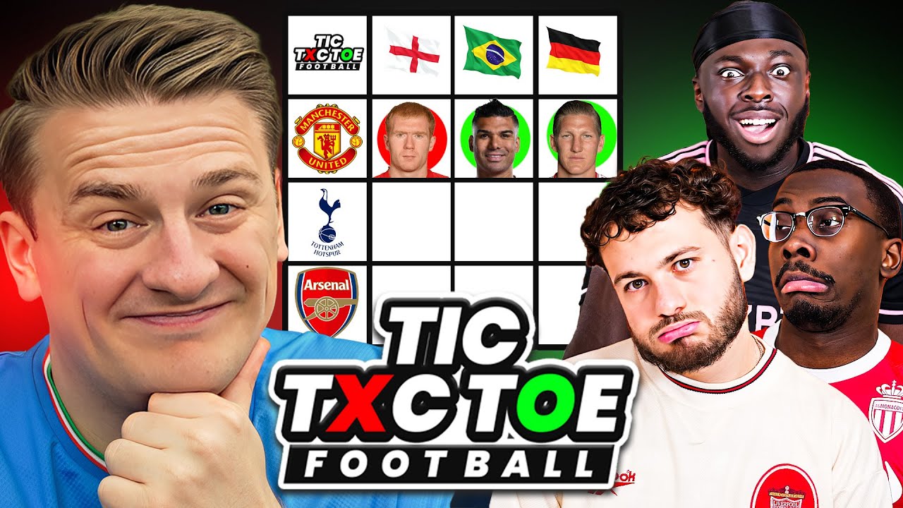 FOOTBALL TIC TAC TOE Vs @FrontThree 3 VERSUS 1