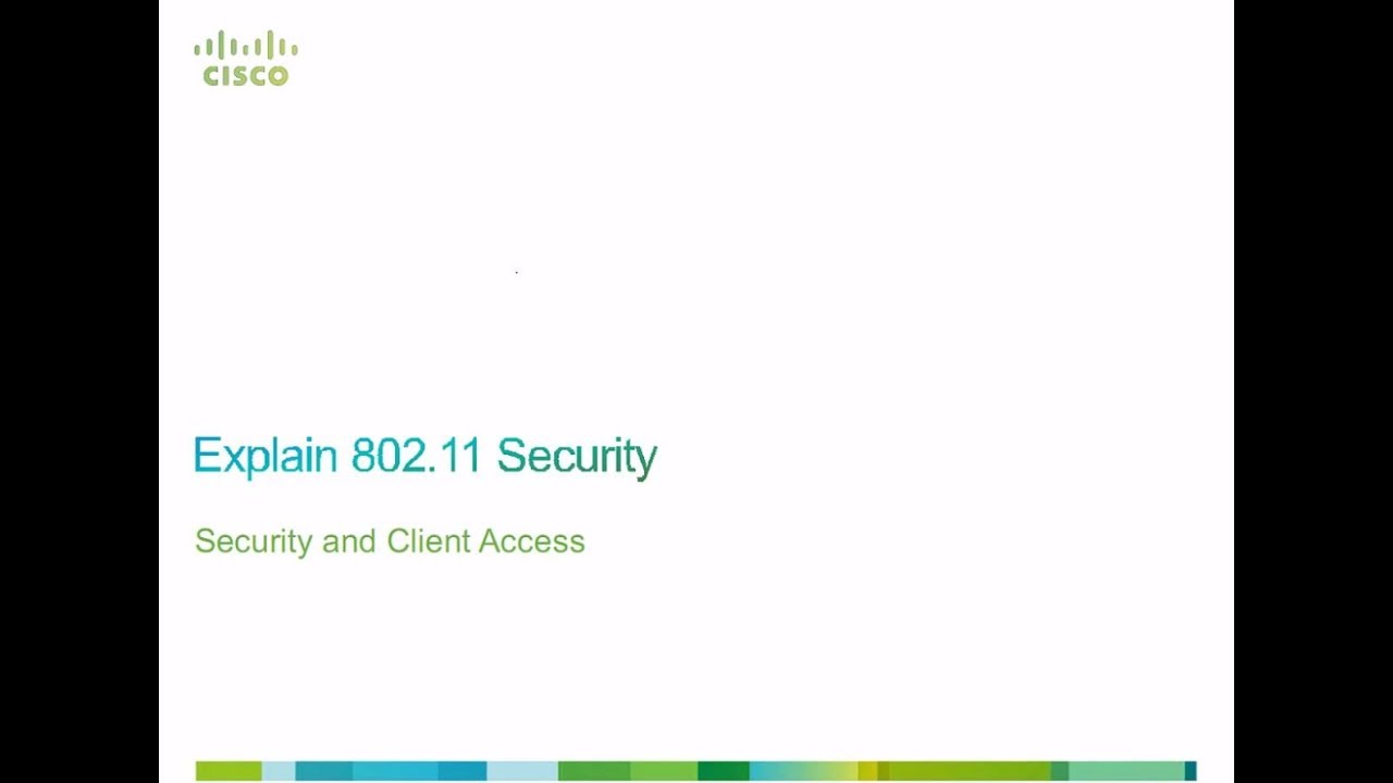 thinQtank Learning Training Camp - CCNA Wireless (WIFUND) - Describe Wireless Security Components