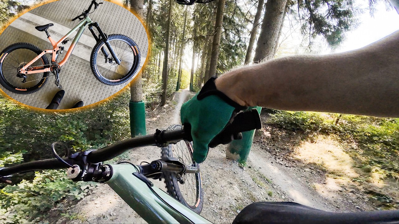 Mit neuem Freeride Bike im Home-Bikepark! (E Bike in Jena)