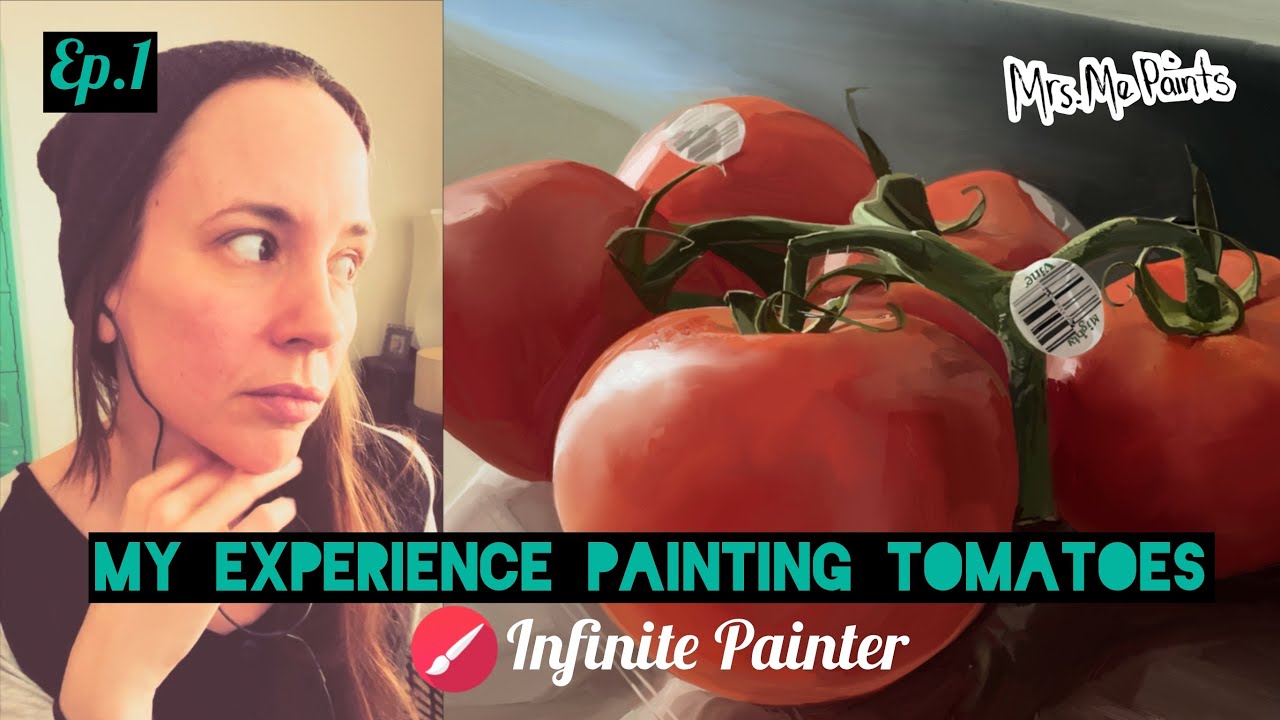 Infinite Painter Digital Painting: My First Tomato Art (Ep. 1)