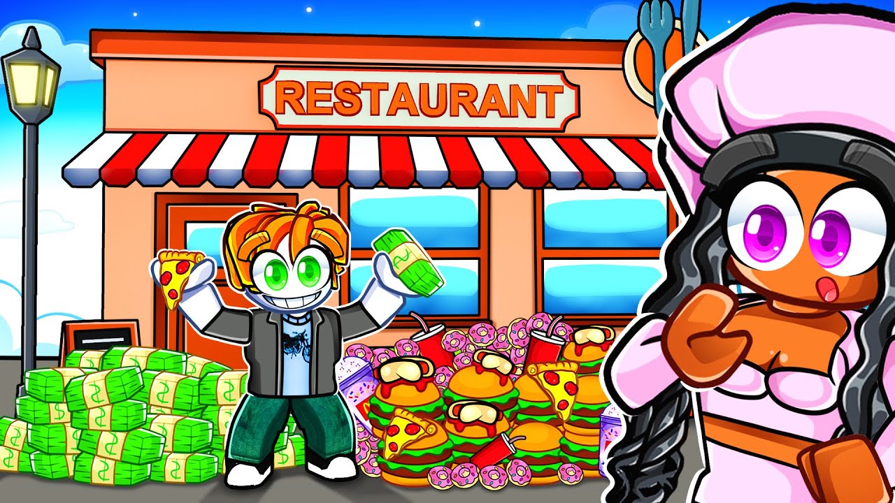 Building a MAX LEVEL Restaurant in Roblox!