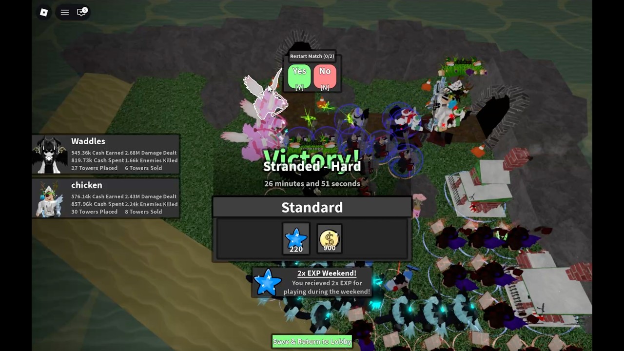 Duo Hard On Stranded (Regent Tower Defense)