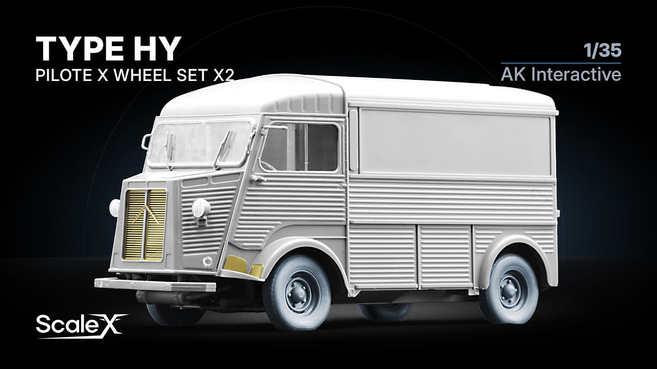 ScaleX Type HY Pilote X Wheel Sets Preview. WM-35032 Ordinary and WM-35032W Weighted, AK Interactive