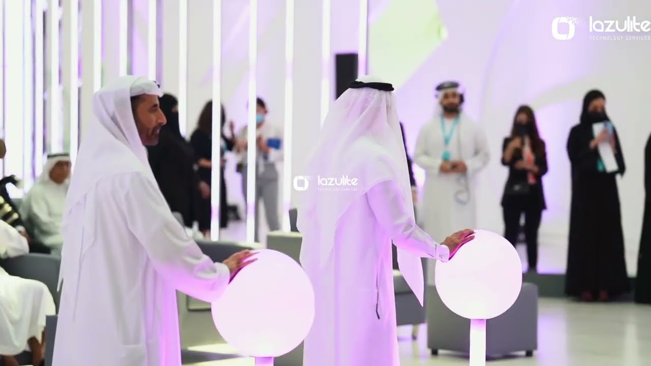 Epic Launch Show at Dubai Museum of the Future | Sensory Acrylic Podium & DMX LED Curtain Spectacle