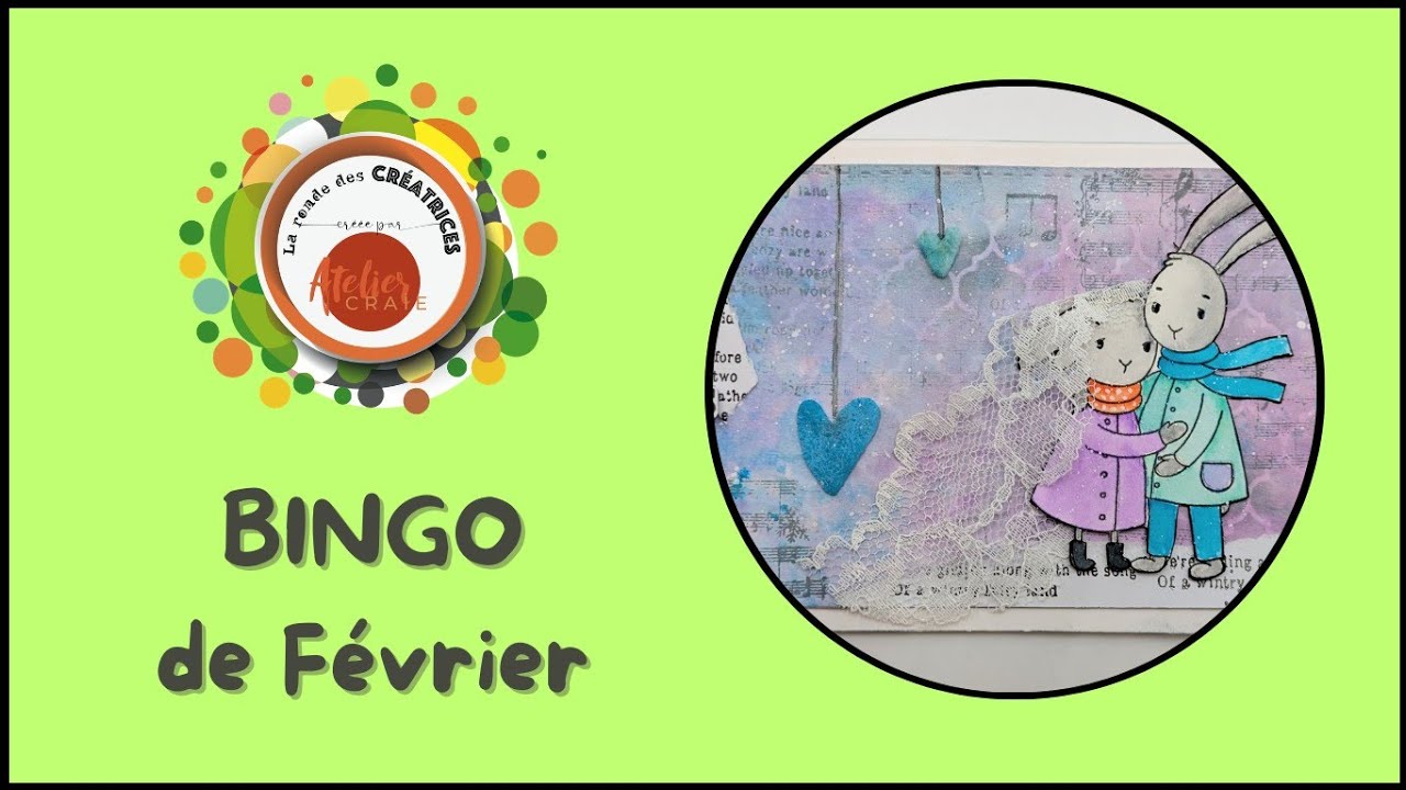 Bingo de Février avec #larondedescreatrices  @ateliercraie-Sandrine 