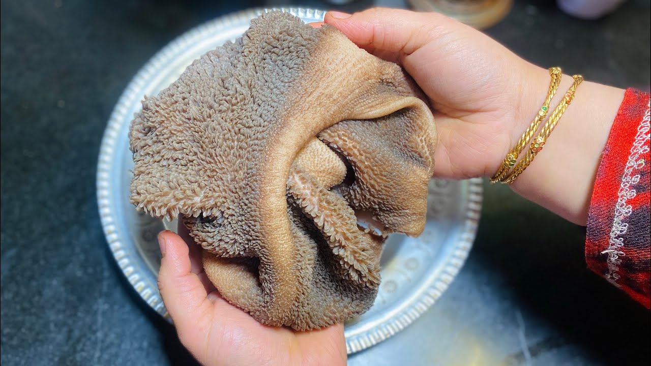 Demin Yakhni-Wazwan style yakhni-Demin tripe yakhni-how to clean trip