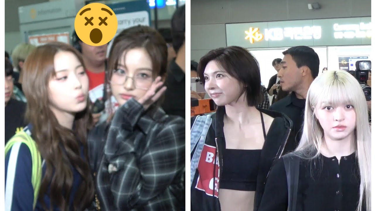 Nmixx 엔믹스 in line at Incheon Airport 250919