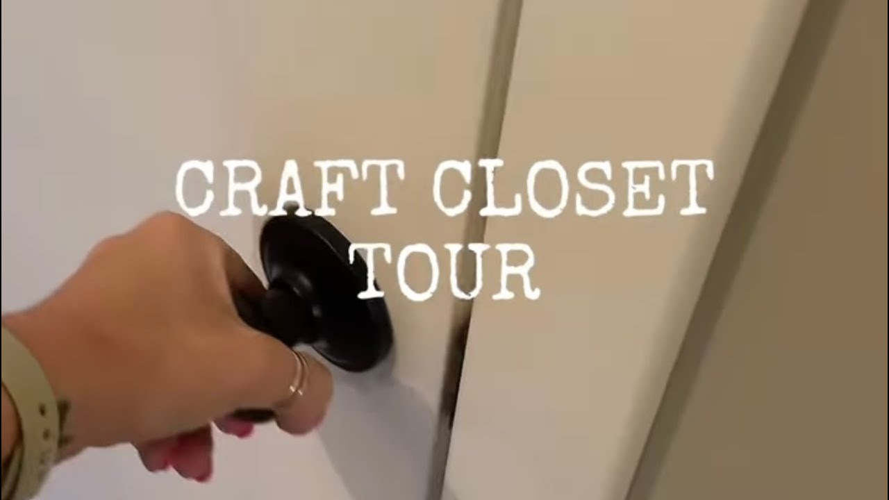 Craft closet tour!