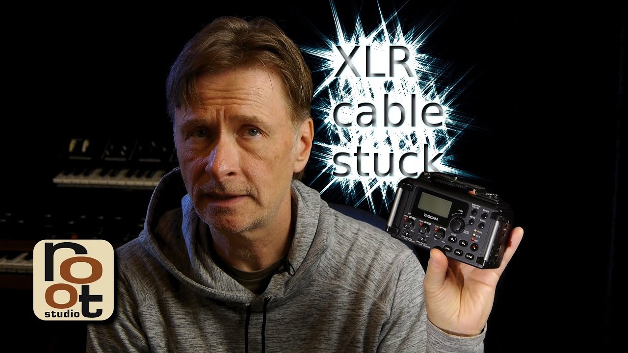 Stuck XLR cable in Tascam combo jack - fixed
