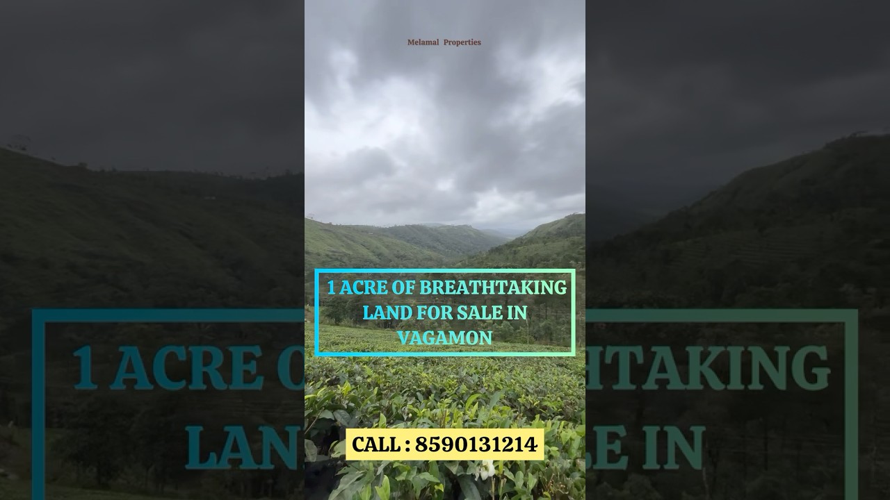 1 Acre Of Breathtaking Land For Sale In Vagamon