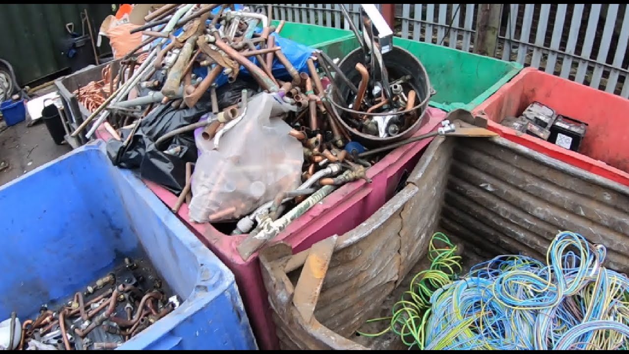 Scrap run with ferrous and non-ferrous material