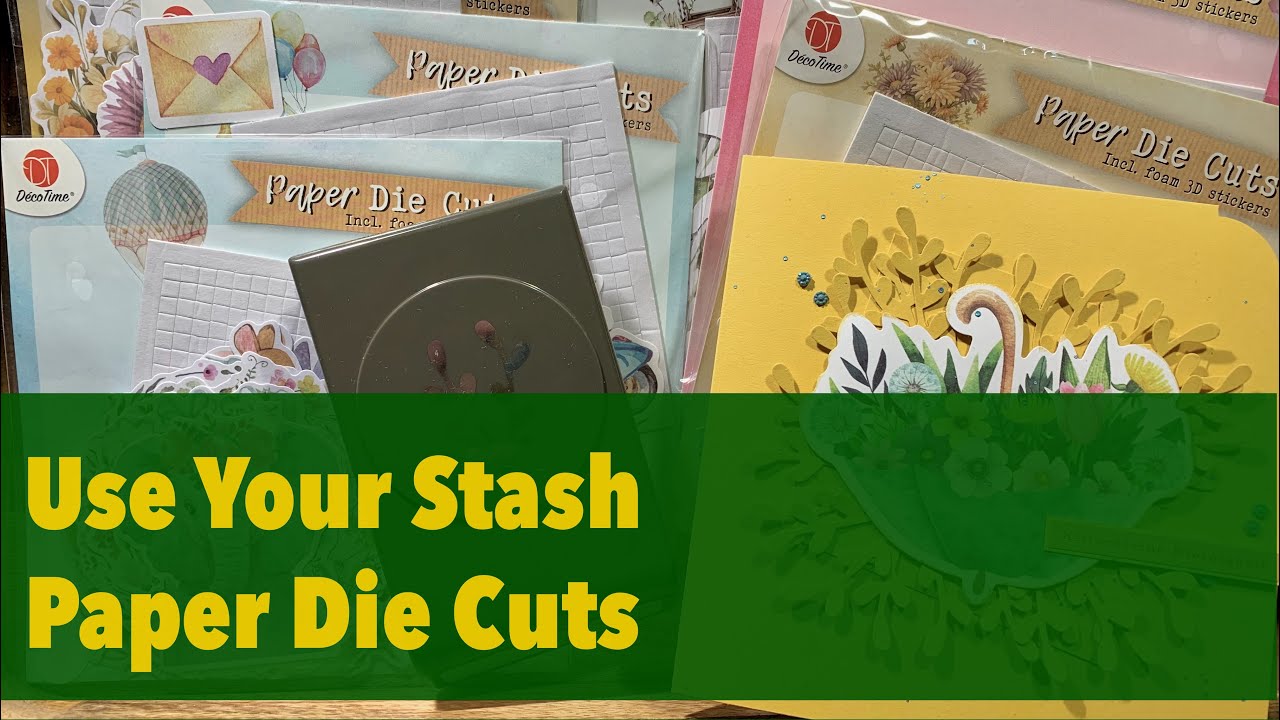 👉 Karte basteln - Ein Action Die Cut im Mittelpunkt ☂️🌷 [watch me craft]