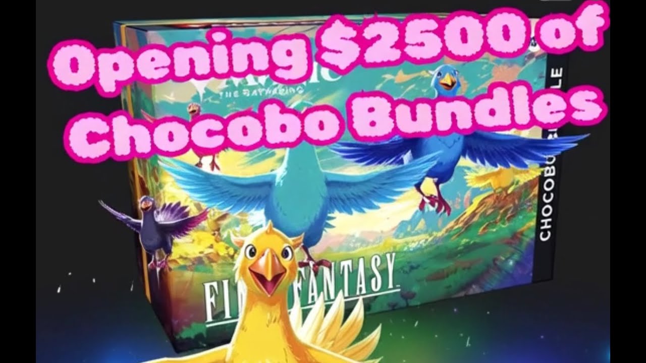 Huge hits on my MTG Final Fantasy Chocobo Bundle Rips!