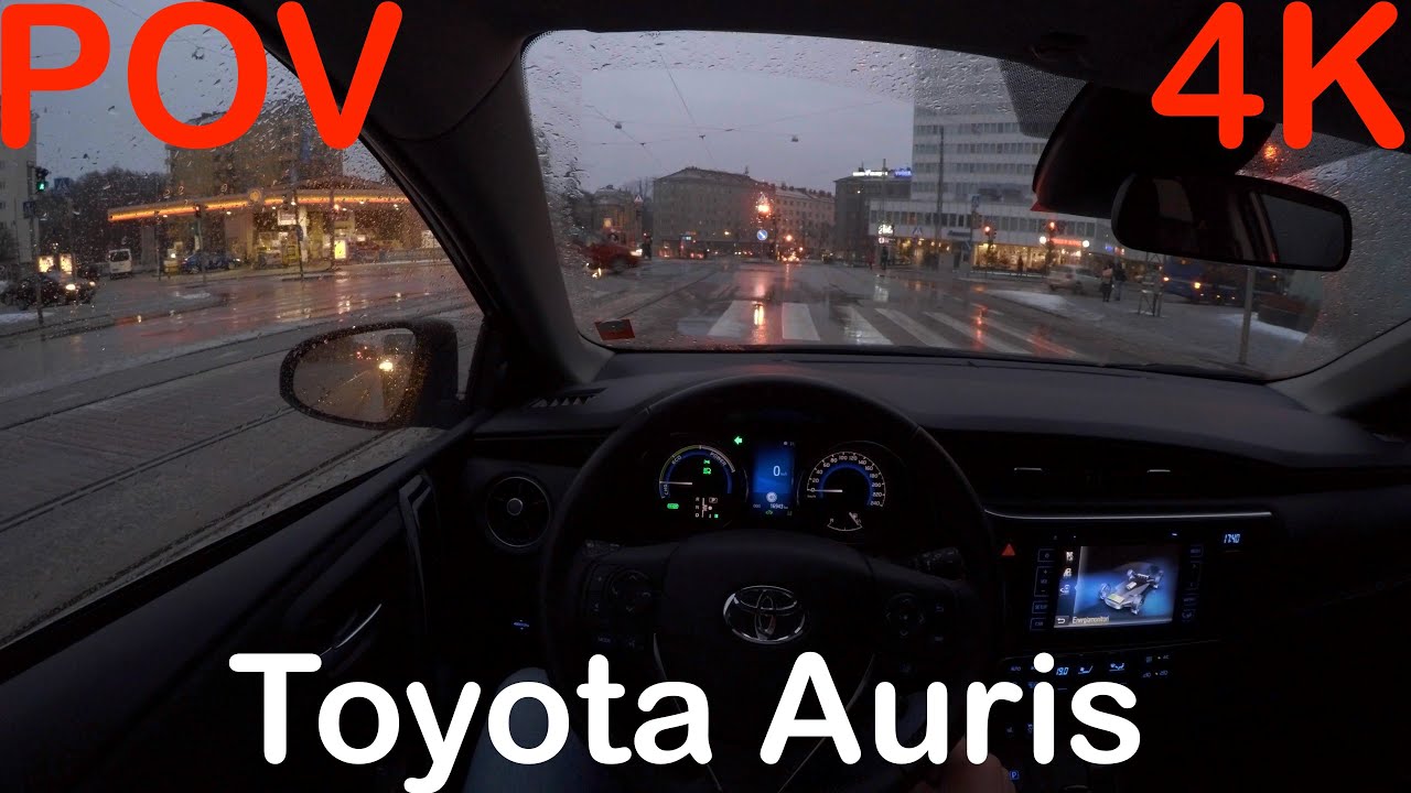 4K POV 2019 Toyota Auris Touring Sports Hybrid Winter Drive + Quick Review - PointOfViewCars