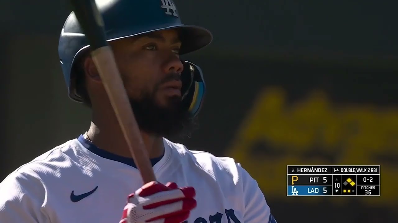 Dodgers Vs Pirates Final 4 minutes | Teoscar Hernandez Walkoff