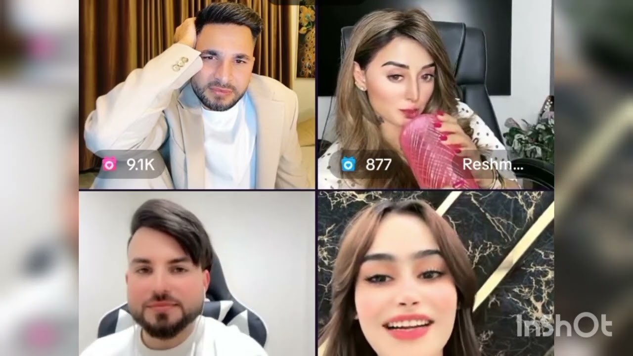 Waliullah sahebzada mr Jerry sana koko in Reshma Maryam live stream TikTok 