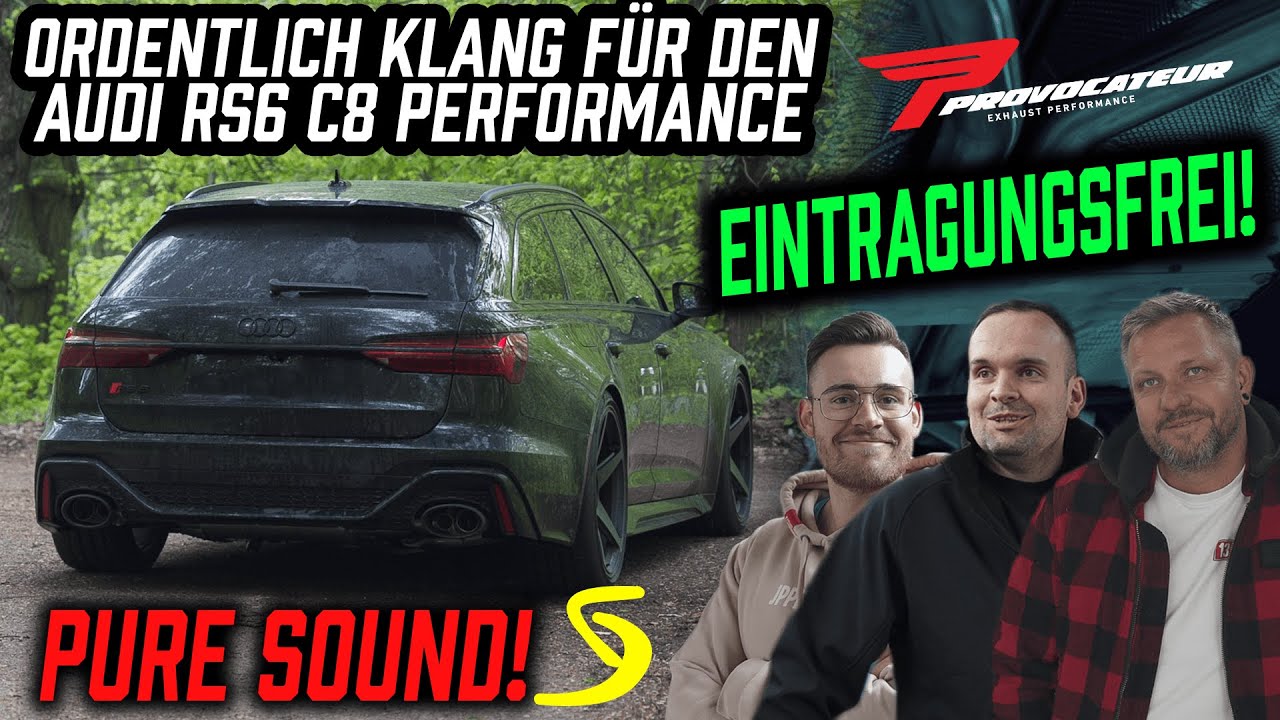 Provocateur Exhaust f&uuml;r unseren Audi RS6 Performance I EINTRAGUNGSFREI! ✖ Top Secret Tuning