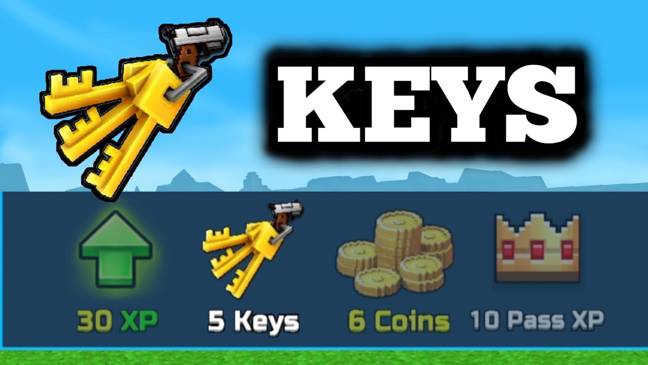 All Ways to Get Keys - Pixel Gun 3D