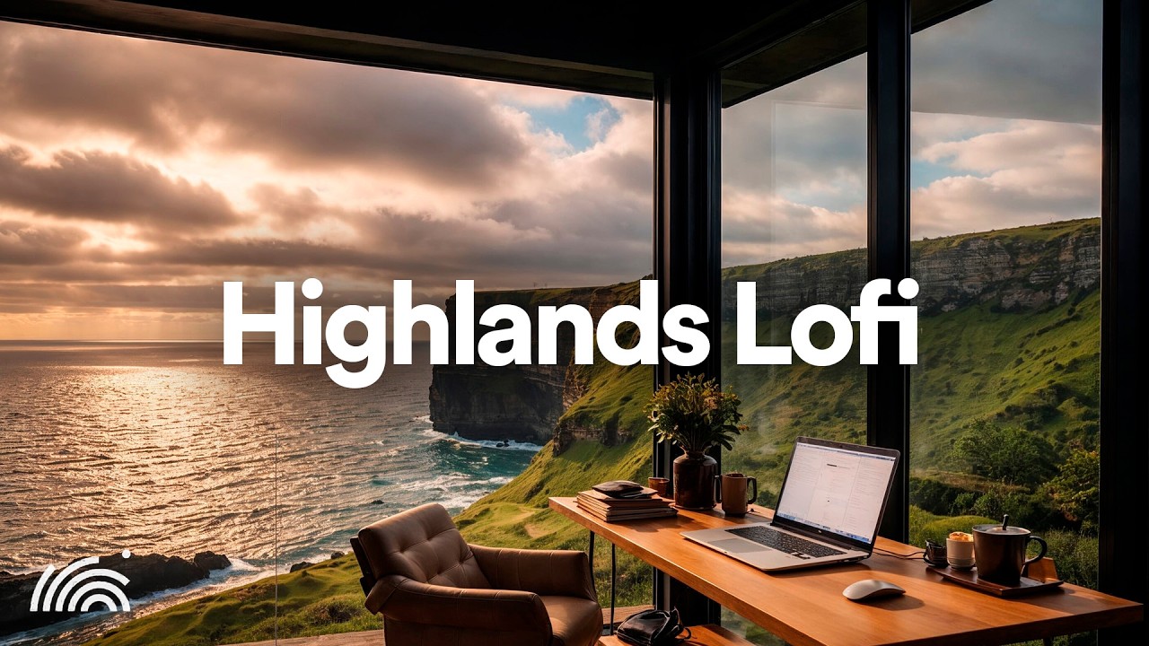 Highlands Ocean Work Session 🌊 Calm Focus by the Cliffs | Deep Work & Relaxation